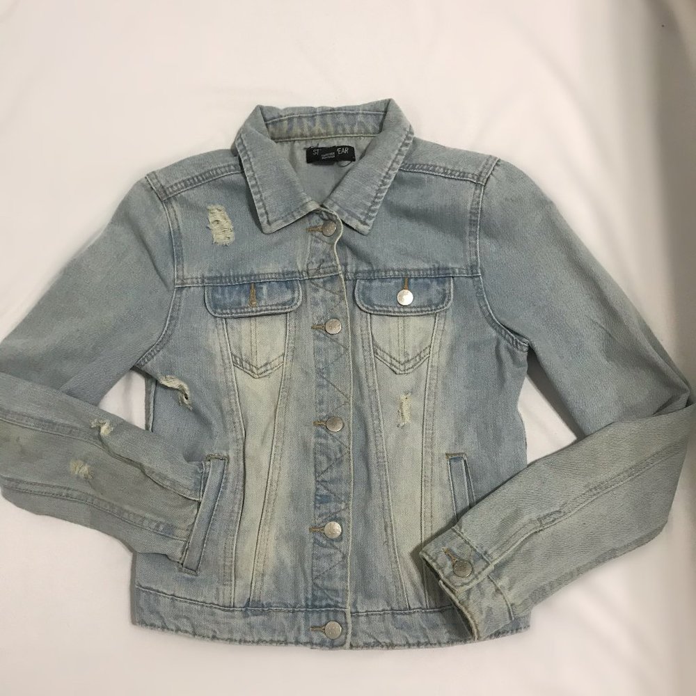 Distressed Jean Jacket